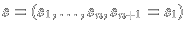 $s=(s_1, \dots, s_n,s_{n+1}=s_1)$