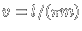 $v=l/(\pi m)$