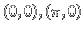 (0,0),(\pi,0)