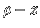 $\rho-z$