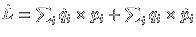 $\dot{L}=\sum_i \dot{q}_i \times p_i + \sum_i q_i \times \dot{p}_i$