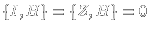 $\{I,H\}=\{Z,H\}=0$