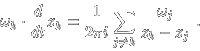 \begin{displaymath}\omega_k \cdot \frac{d}{dt} \overline{z_k}
= \frac{1}{2 \pi i} \sum_{j \neq k} \frac{\omega_j}{z_k-z_j} \; . \end{displaymath}