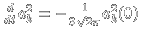 $\frac{d}{dt} a_k^2 = - \frac{1}{3 \sqrt{2} \pi} a_k^2(0)$