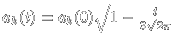 $a_k(t)=a_k(0) \sqrt{1-\frac{t}{3 \sqrt{2} \pi}}$