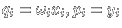 $q_i=\omega_i x_i, p_i=y_i$