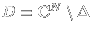 $D={\bf C}^{N} \setminus \Delta$