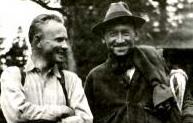 Zwicky mit Hendricks 
in den kanadischen Rockies 1931